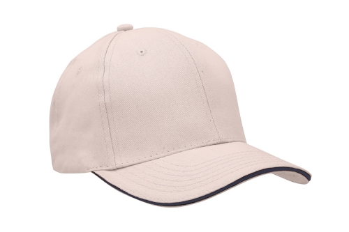 Czapka 6-panelowa Headwear typu sandwich stone navy.jpg