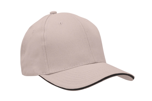 Czapka 6-panelowa Headwear typu sandwich szary czarny.jpg