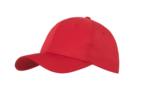 Czapka 6-panelowa z daszkiem z bawełny spieranej Headwear red.png