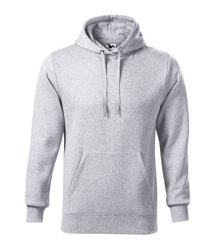 Męska bluza firmowa z kapturem Malfini Cape jasnoszary melanż.jpg