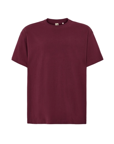 Koszulka t-shirt unisex JHK Heavy Cotton 240 Oversize burgundy.jpg