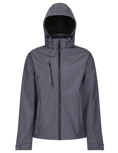 Kurtka softshell 3-warstwowa z kapturem Regatta Venturer seal grey black.jpg