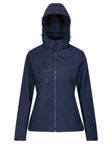 Kurtka softshell damska 3-warstwowa z kapturem Regatta Venturer navy navy.jpg