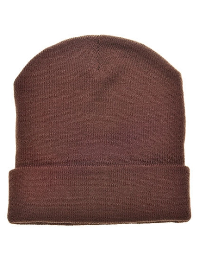 Czapka zimowa z dzianiny akrylowej Printwear brown.jpg
