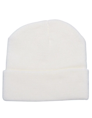 Czapka zimowa z dzianiny akrylowej Printwear creme.jpg