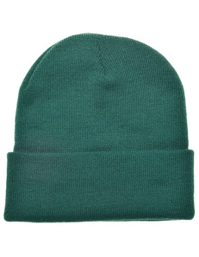 Czapka zimowa z dzianiny akrylowej Printwear dark green.jpg
