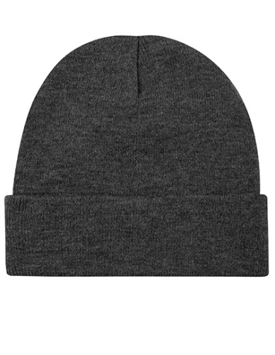 Czapka zimowa z dzianiny akrylowej Printwear grey melange.jpg