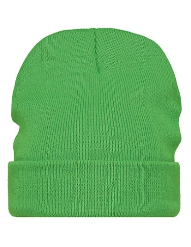 Czapka zimowa z dzianiny akrylowej Printwear lime green.jpg