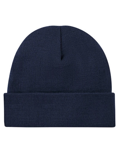 Czapka zimowa z dzianiny akrylowej Printwear navy.jpg