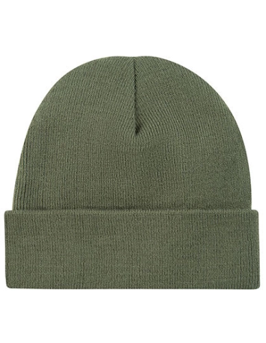 Czapka zimowa z dzianiny akrylowej Printwear olive green.jpg