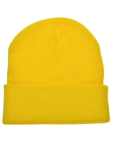 Czapka zimowa z dzianiny akrylowej Printwear yellow.jpg