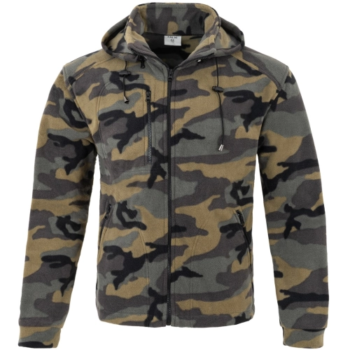 Polar z odpinanym kapturem Work-Zone Premium 340K camouflage.jpg