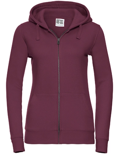 Damska bluza firmowa z kapturem Russell Authentic burgundy.jpg
