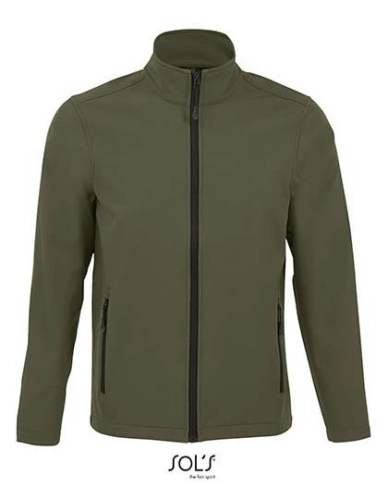 Kurtka softshell męska do pracy Sol's Race army1.jpg