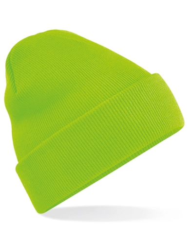 Czapka zimowa Beechfield Original Cuffed Beanie CB45 fluorescent green.jpg