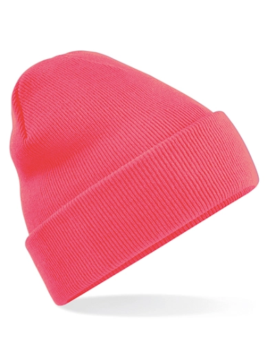 Czapka zimowa Beechfield Original Cuffed Beanie CB45 fluorescent pink.jpg