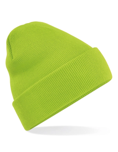 Czapka zimowa Beechfield Original Cuffed Beanie CB45 lime green.jpg