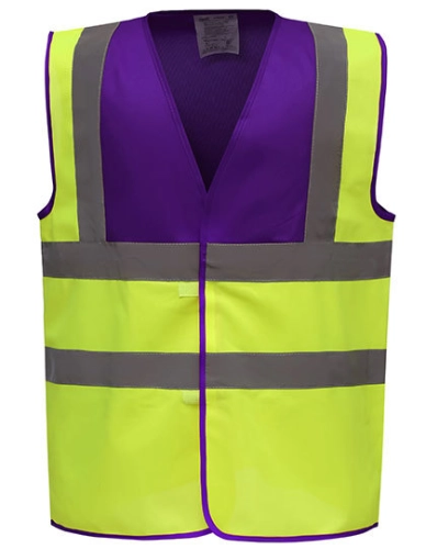 Kamizelka odblaskowa Yoko Fluo purple yellow.jpg