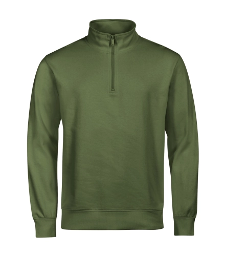 Bluza unisex premium z krótkim zamkiem Summit 429 khaki.jpg
