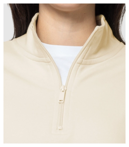 Bluza unisex premium z krótkim zamkiem Summit 429 migdałowy2.jpg