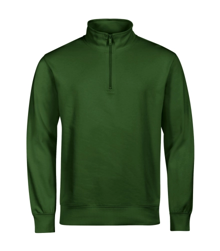 Bluza unisex premium z krótkim zamkiem Summit 429 zieleń butelkowa.jpg