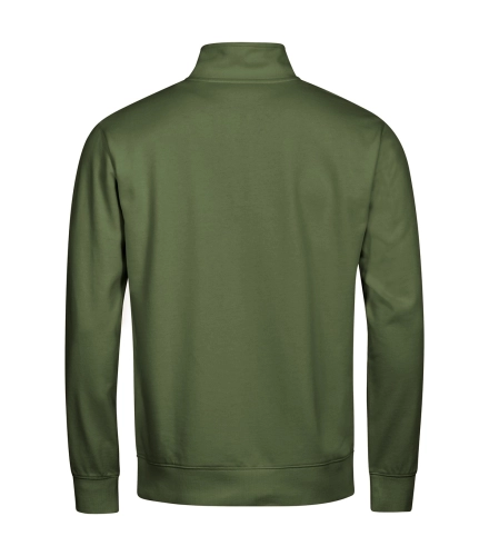 Bluza unisex premium z krótkim zamkiem Summit 429 zieleń butelkowa2.jpg