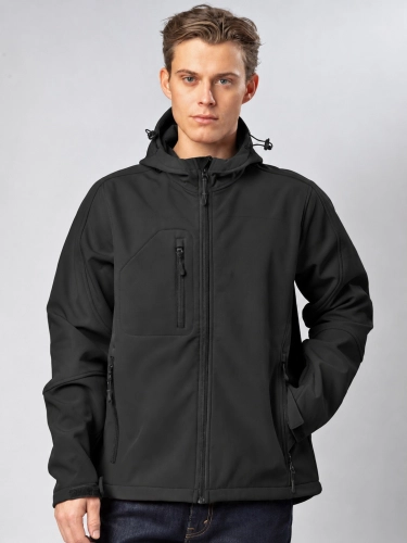 Kurtka softshell męska z kapturem Windstorm black12.jpg