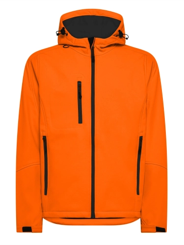 Kurtka softshell męska z kapturem Windstorm orange.jpg